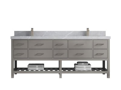 Parker 84 in. W x 22 in. D Double Sink Bathroom Vanity - Willow Bath and Vanity