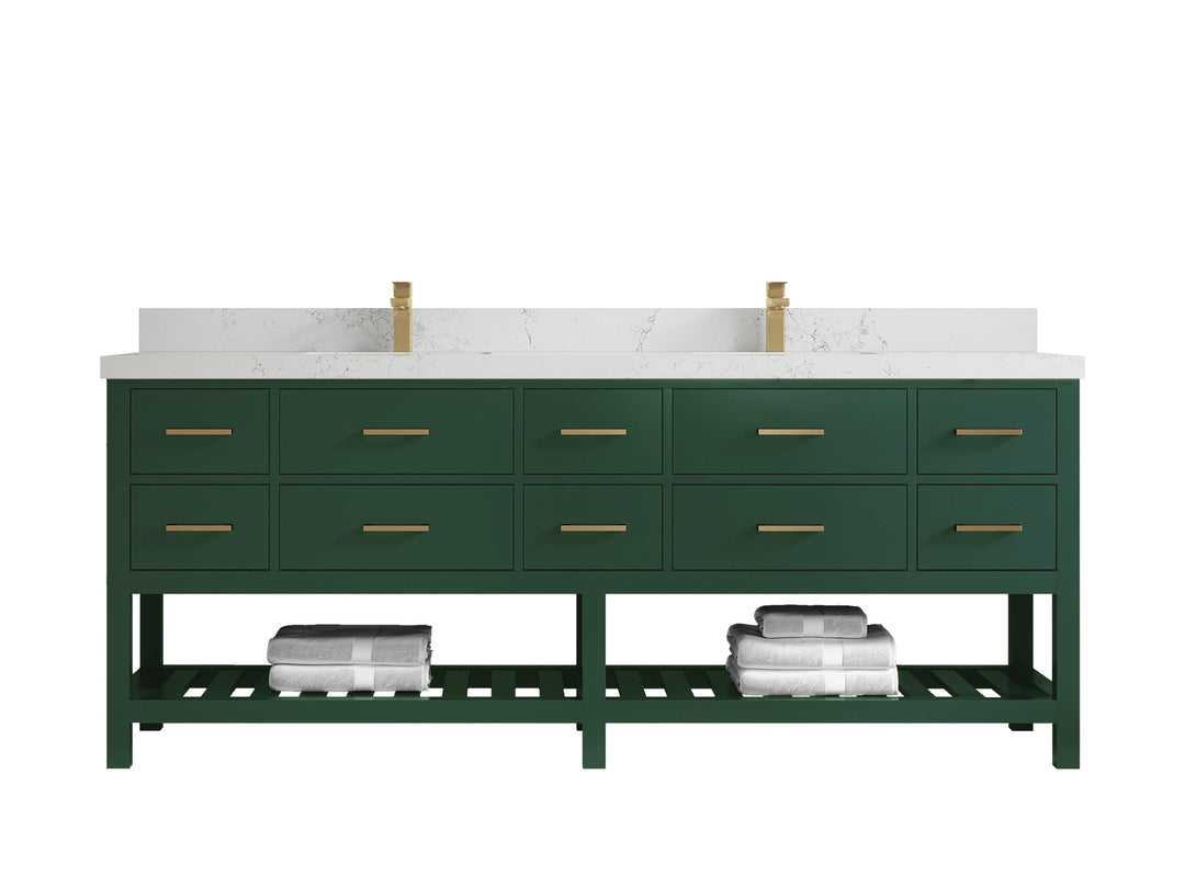 Parker 84 in. W x 22 in. D Double Sink Bathroom Vanity - Willow Bath and Vanity