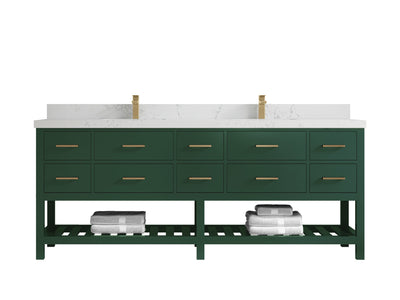 Parker 84 in. W x 22 in. D Double Sink Bathroom Vanity - Willow Bath and Vanity