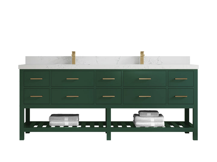 Parker 84 in. W x 22 in. D Double Sink Bathroom Vanity - photo 22