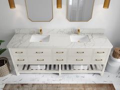 Parker 84 in. W x 22 in. D Double Sink Bathroom Vanity - photo 34