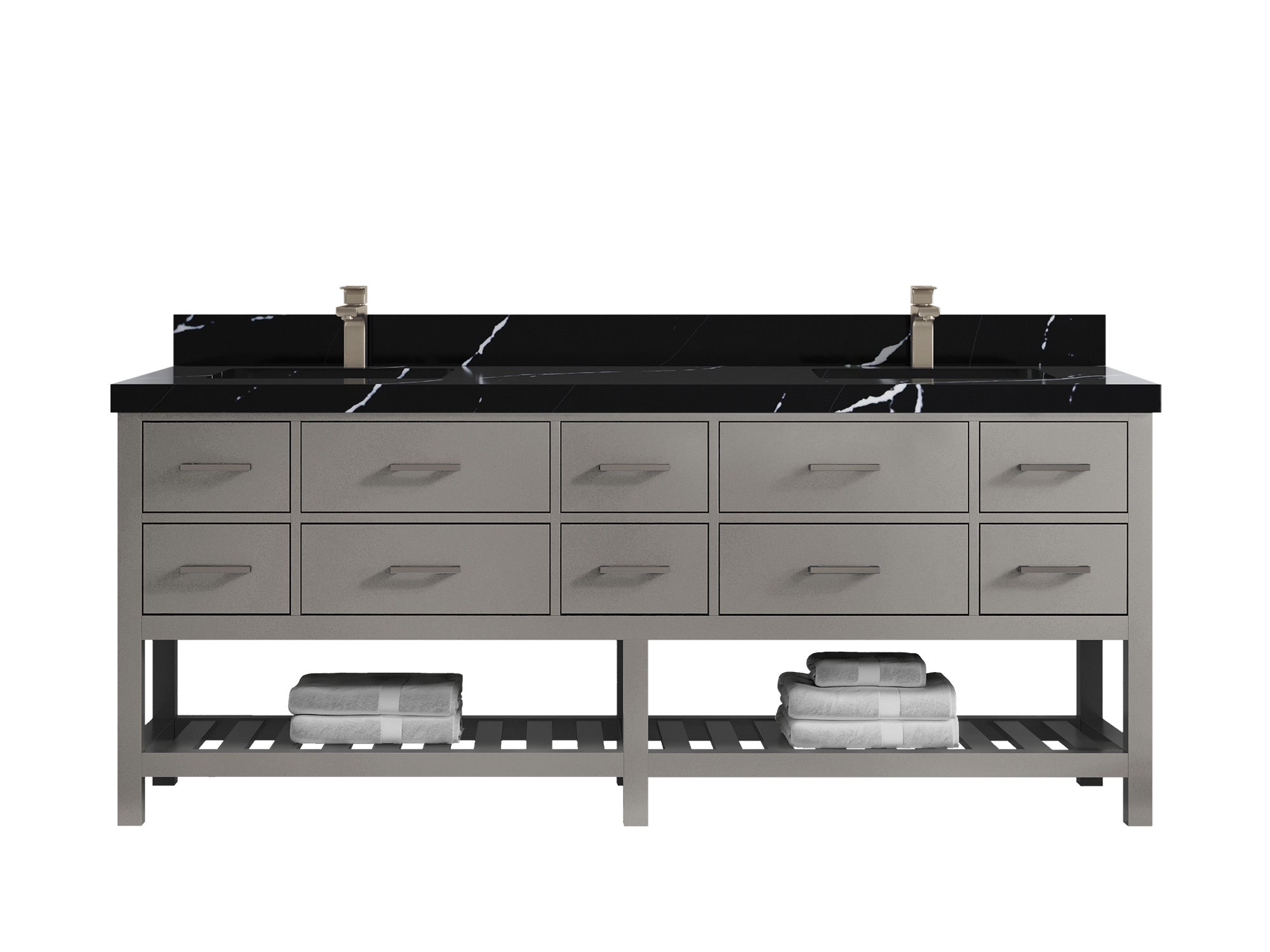 Parker 84 in. W x 22 in. D Double Sink Bathroom Vanity - Willow Bath and Vanity