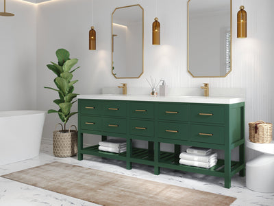 Parker 84 in. W x 22 in. D Double Sink Bathroom Vanity - Willow Bath and Vanity