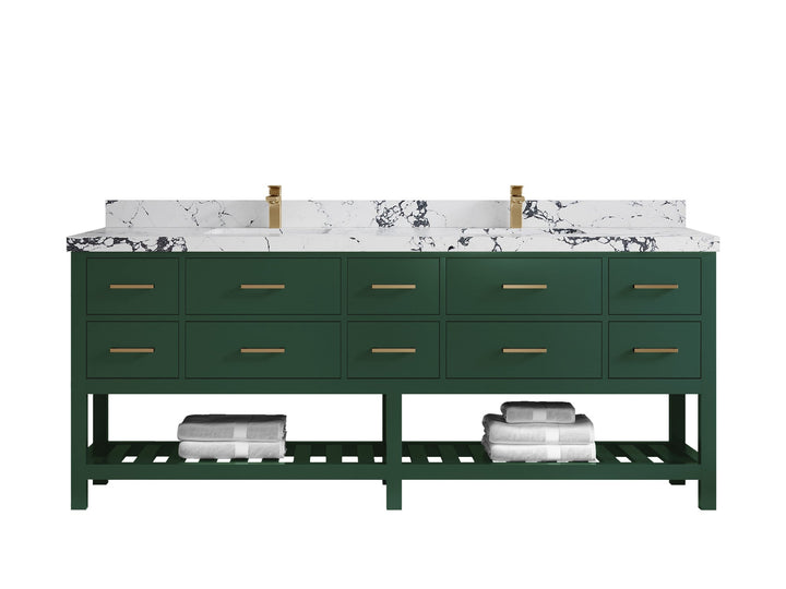 Parker 84 in. W x 22 in. D Double Sink Bathroom Vanity - photo 37