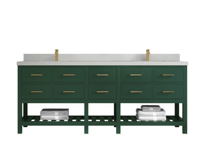 Parker 84 in. W x 22 in. D Double Sink Bathroom Vanity - Willow Bath and Vanity