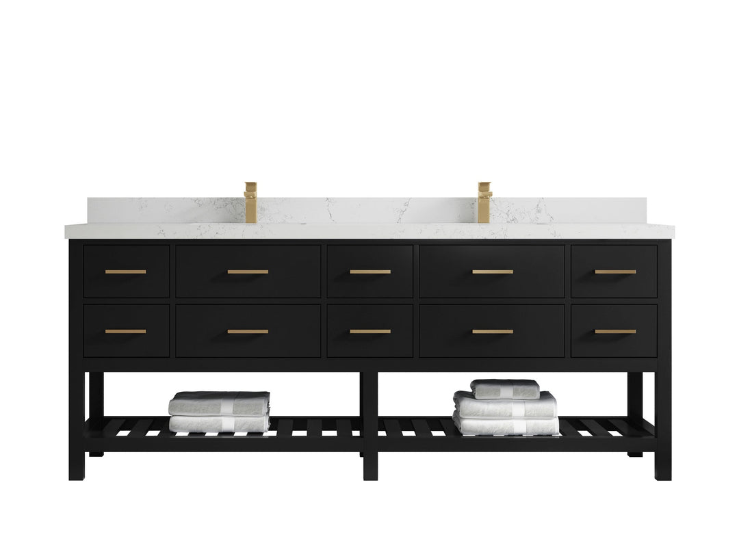 Parker 84 in. W x 22 in. D Double Sink Bathroom Vanity - Willow Bath and Vanity