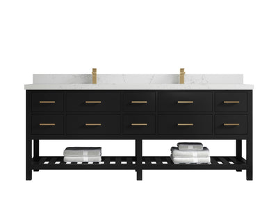 Parker 84 in. W x 22 in. D Double Sink Bathroom Vanity - Willow Bath and Vanity