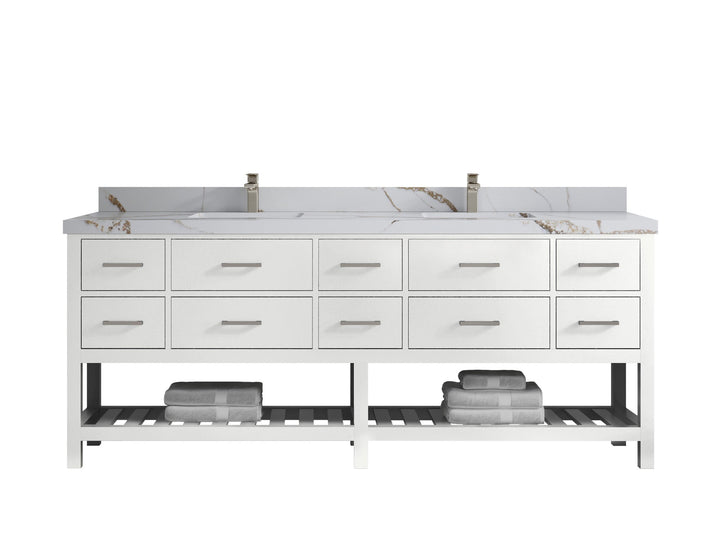 Parker 84 in. W x 22 in. D Double Sink Bathroom Vanity - photo 14