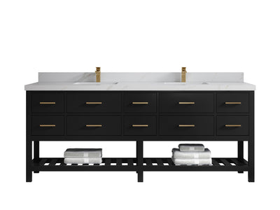 Parker 84 in. W x 22 in. D Double Sink Bathroom Vanity - Willow Bath and Vanity
