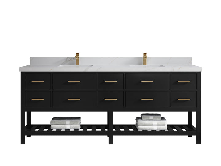 Parker 84 in. W x 22 in. D Double Sink Bathroom Vanity - photo 26