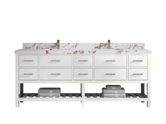Parker 84 in. W x 22 in. D Double Sink Bathroom Vanity - photo 35