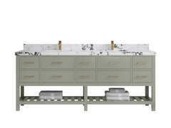 Parker 84 in. W x 22 in. D Double Sink Bathroom Vanity - photo 38