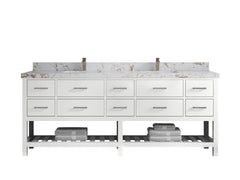 Parker 84 in. W x 22 in. D Double Sink Bathroom Vanity - photo 26