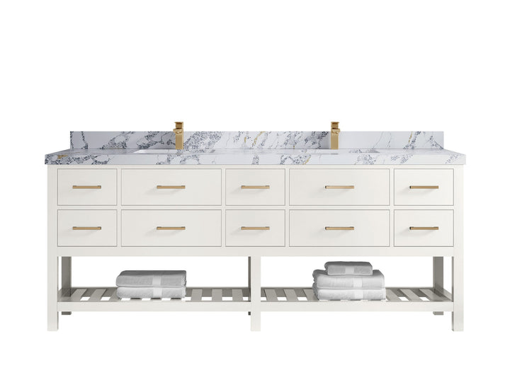 Parker 84 in. W x 22 in. D Double Sink Bathroom Vanity - photo 20