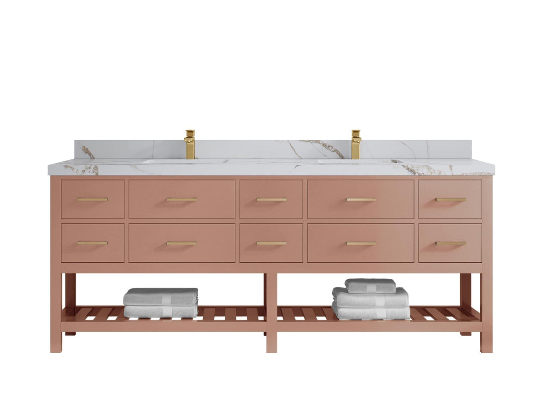 Parker 84 in. W x 22 in. D Double Sink Bathroom Vanity - Willow Bath and Vanity