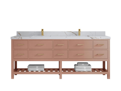 Parker 84 in. W x 22 in. D Double Sink Bathroom Vanity - Willow Bath and Vanity