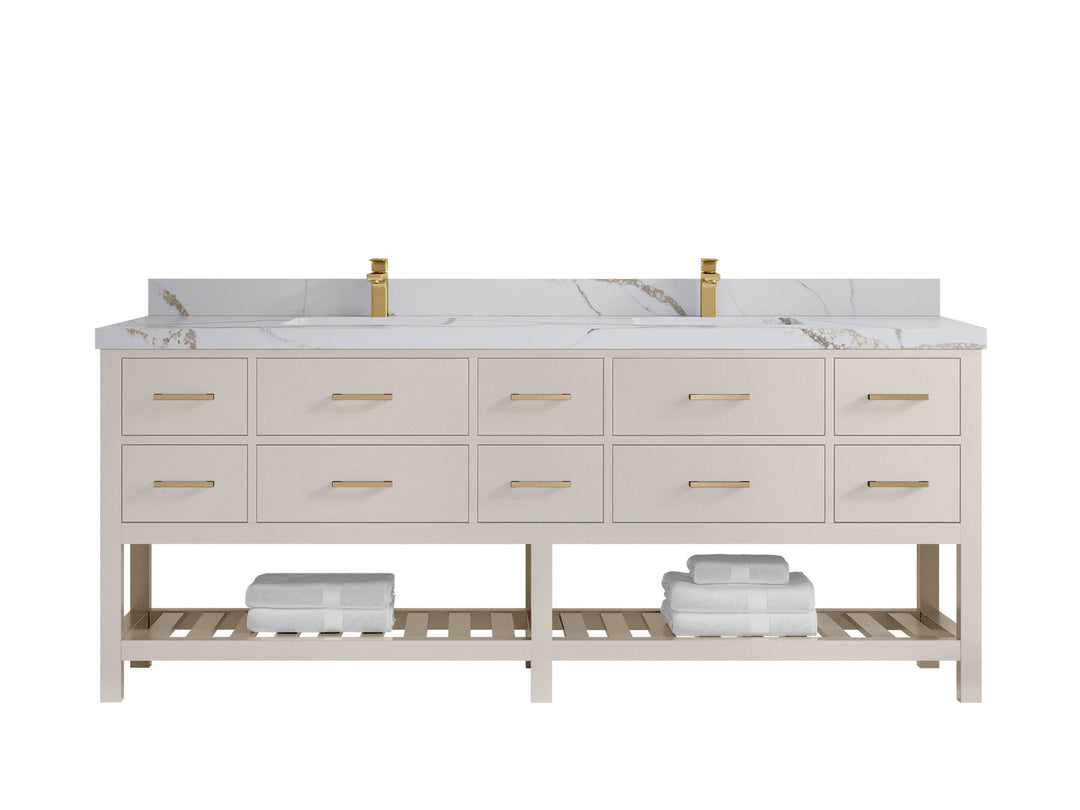 Parker 84 in. W x 22 in. D Double Sink Bathroom Vanity - Willow Bath and Vanity