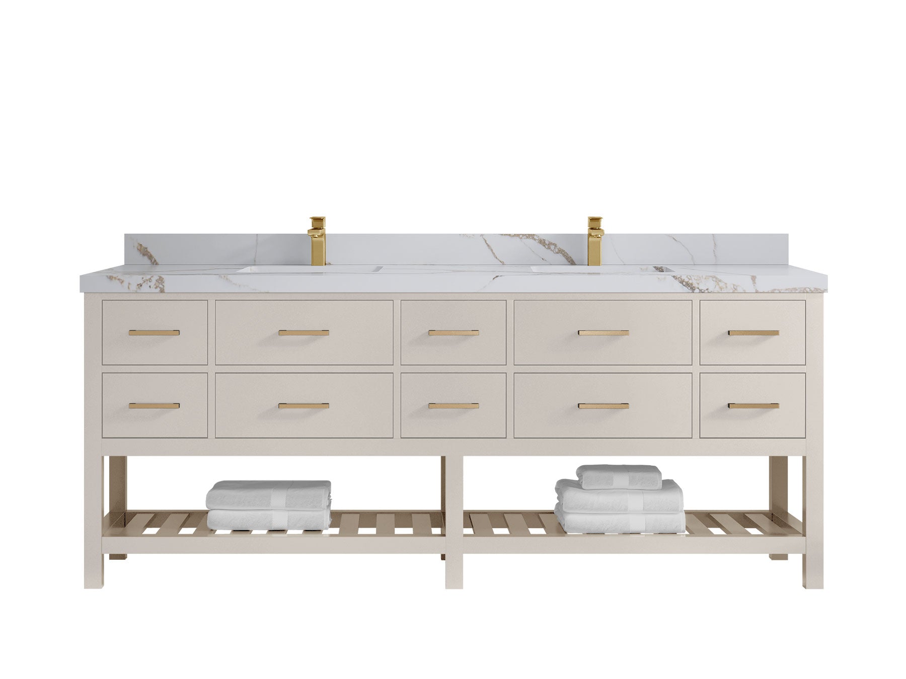 Parker 84 in. W x 22 in. D Double Sink Bathroom Vanity - Willow Bath and Vanity