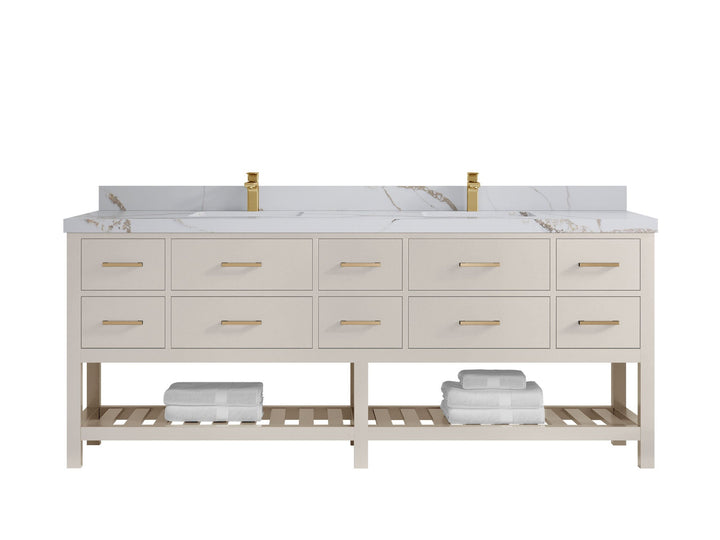 Parker 84 in. W x 22 in. D Double Sink Bathroom Vanity - photo 14