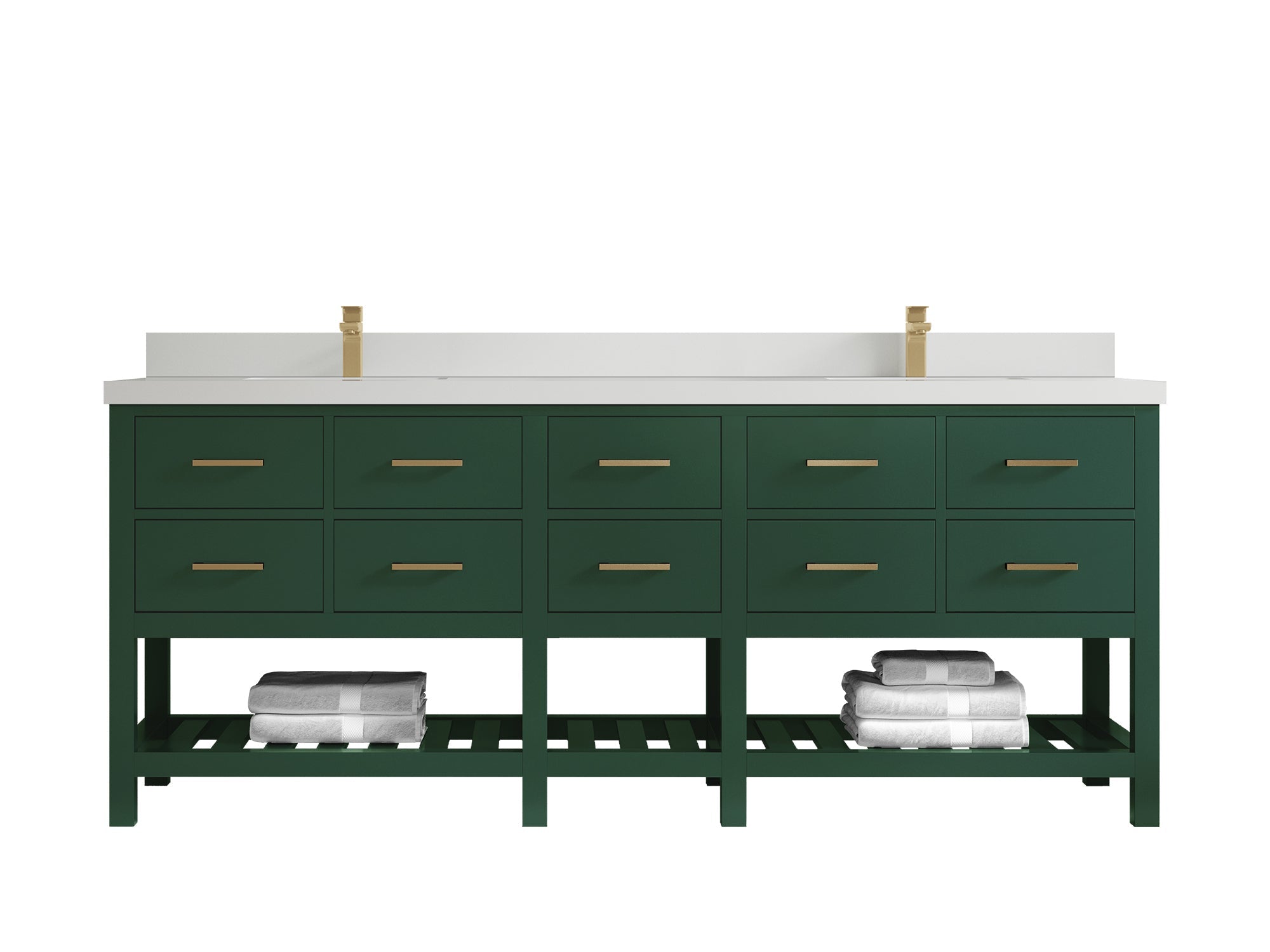 Parker 84 in. W x 22 in. D Double Sink Bathroom Vanity - Willow Bath and Vanity