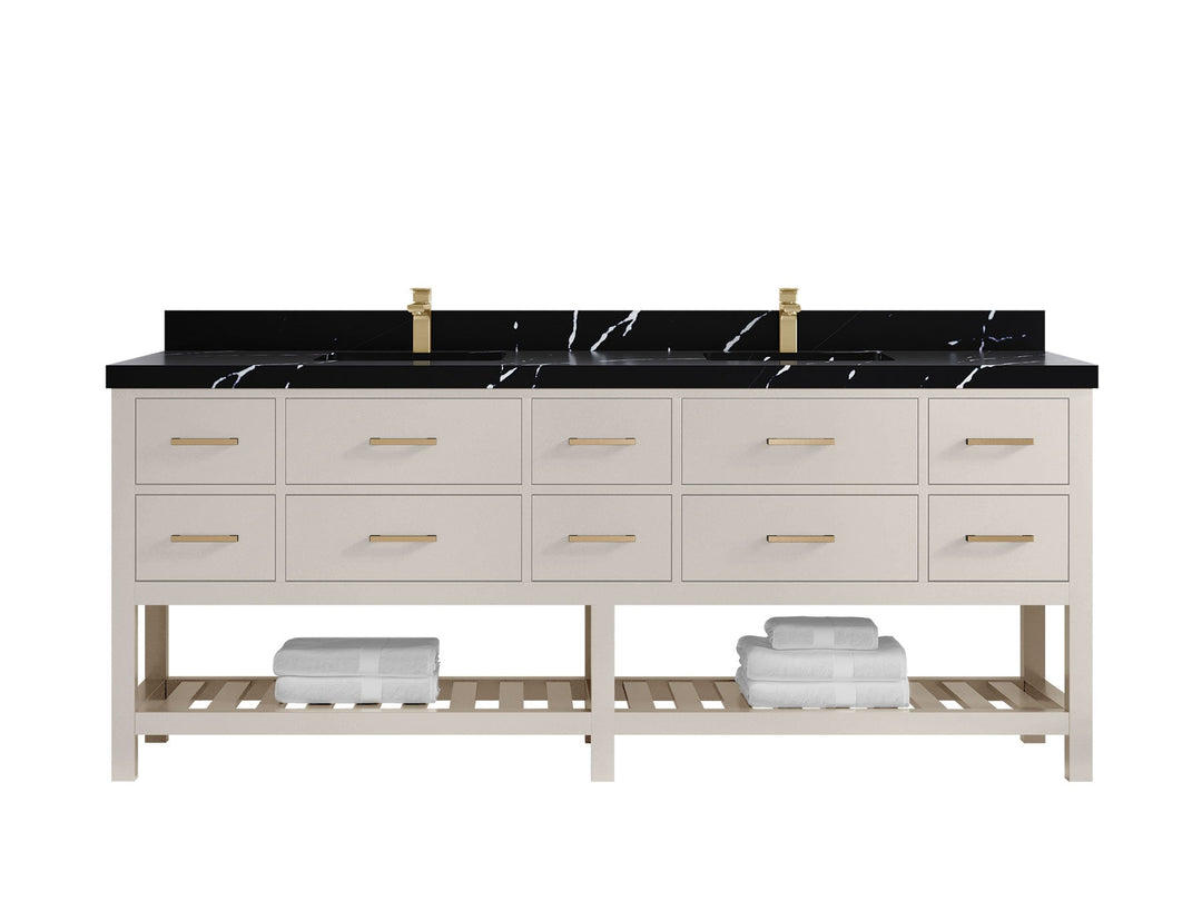 Parker 84 in. W x 22 in. D Double Sink Bathroom Vanity - Willow Bath and Vanity