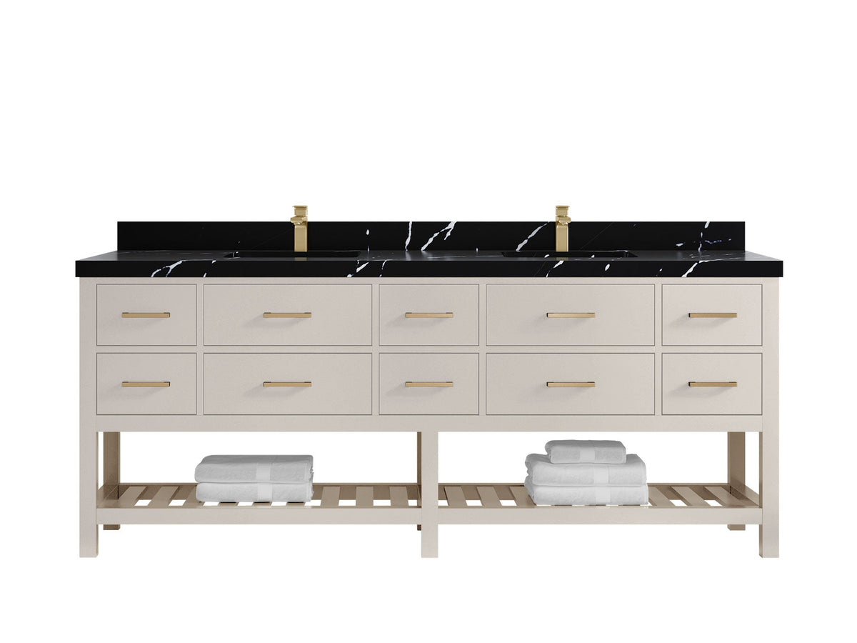 Parker 84 in. W x 22 in. D Double Sink Bathroom Vanity - Willow Bath and Vanity