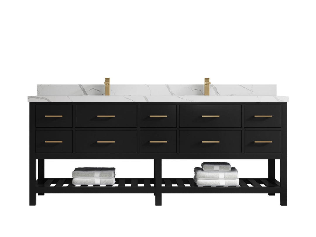 Parker 84 in. W x 22 in. D Double Sink Bathroom Vanity - Willow Bath and Vanity