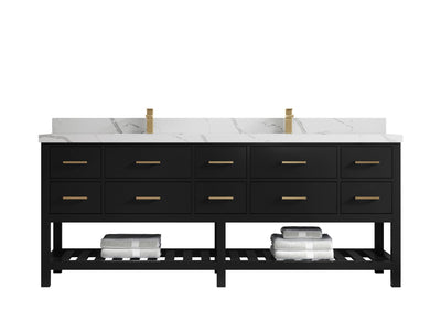 Parker 84 in. W x 22 in. D Double Sink Bathroom Vanity - Willow Bath and Vanity