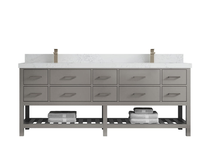 Parker 84 in. W x 22 in. D Double Sink Bathroom Vanity - photo 26