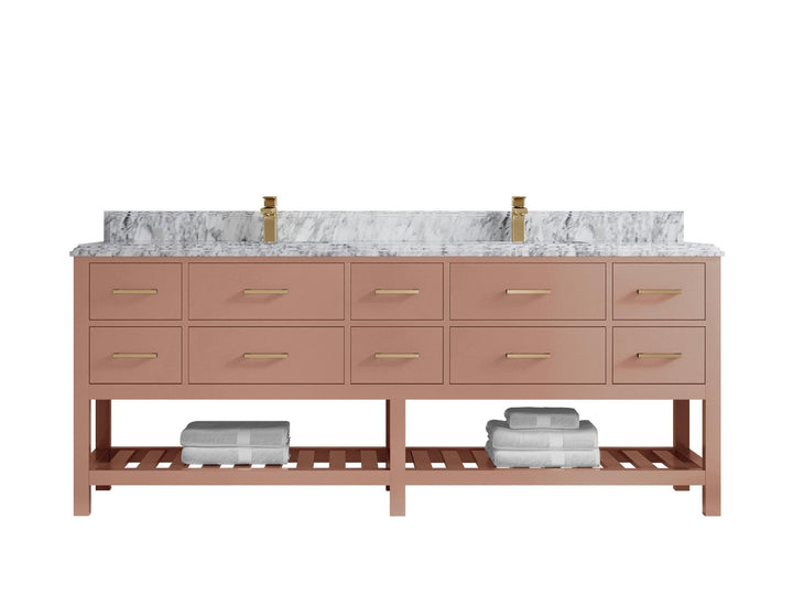 Parker 84 in. W x 22 in. D Double Sink Bathroom Vanity - photo 27