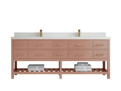 Parker 84 in. W x 22 in. D Double Sink Bathroom Vanity - photo 32