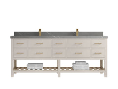 Parker 84 in. W x 22 in. D Double Sink Bathroom Vanity - photo 28