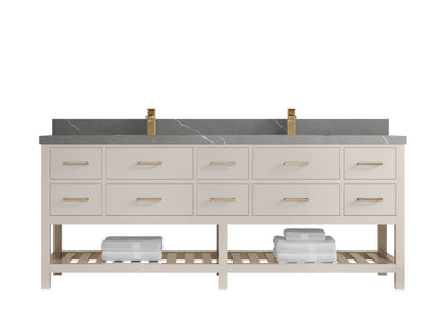 Parker 84 in. W x 22 in. D Double Sink Bathroom Vanity - Willow Bath and Vanity