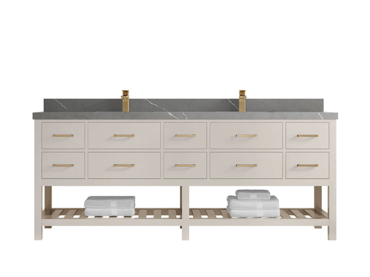 Parker 84 in. W x 22 in. D Double Sink Bathroom Vanity - photo 28