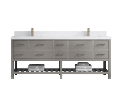 Parker 84 in. W x 22 in. D Double Sink Bathroom Vanity - Willow Bath and Vanity