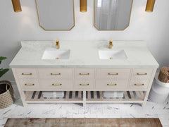 Parker 84 in. W x 22 in. D Double Sink Bathroom Vanity - photo 17