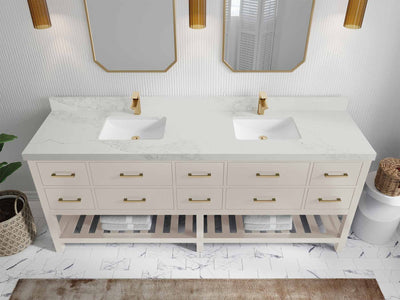 Parker 84 in. W x 22 in. D Double Sink Bathroom Vanity - Willow Bath and Vanity
