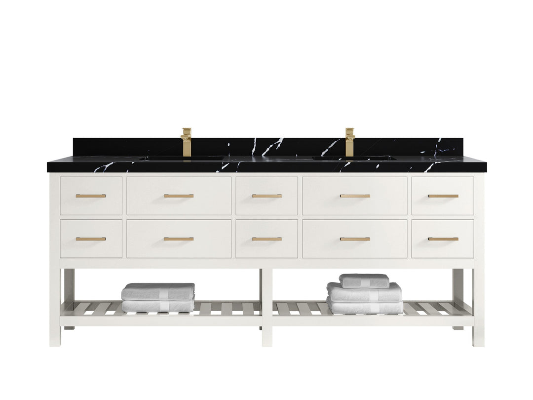 Parker 84 in. W x 22 in. D Double Sink Bathroom Vanity - Willow Bath and Vanity