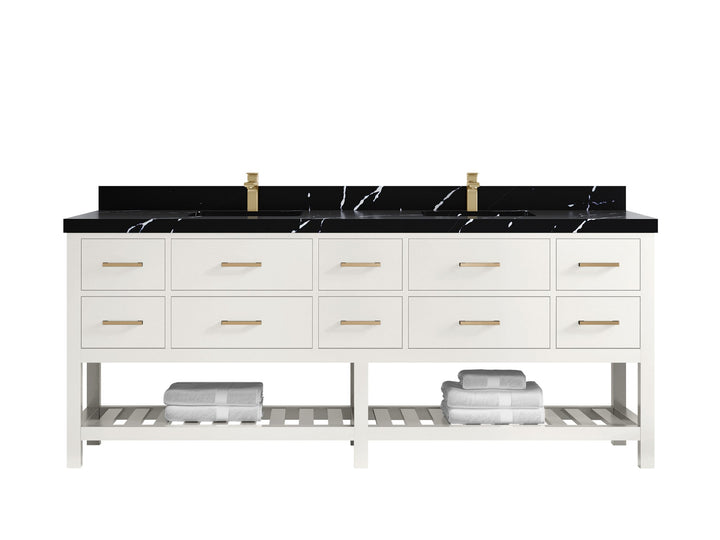Parker 84 in. W x 22 in. D Double Sink Bathroom Vanity - photo 12