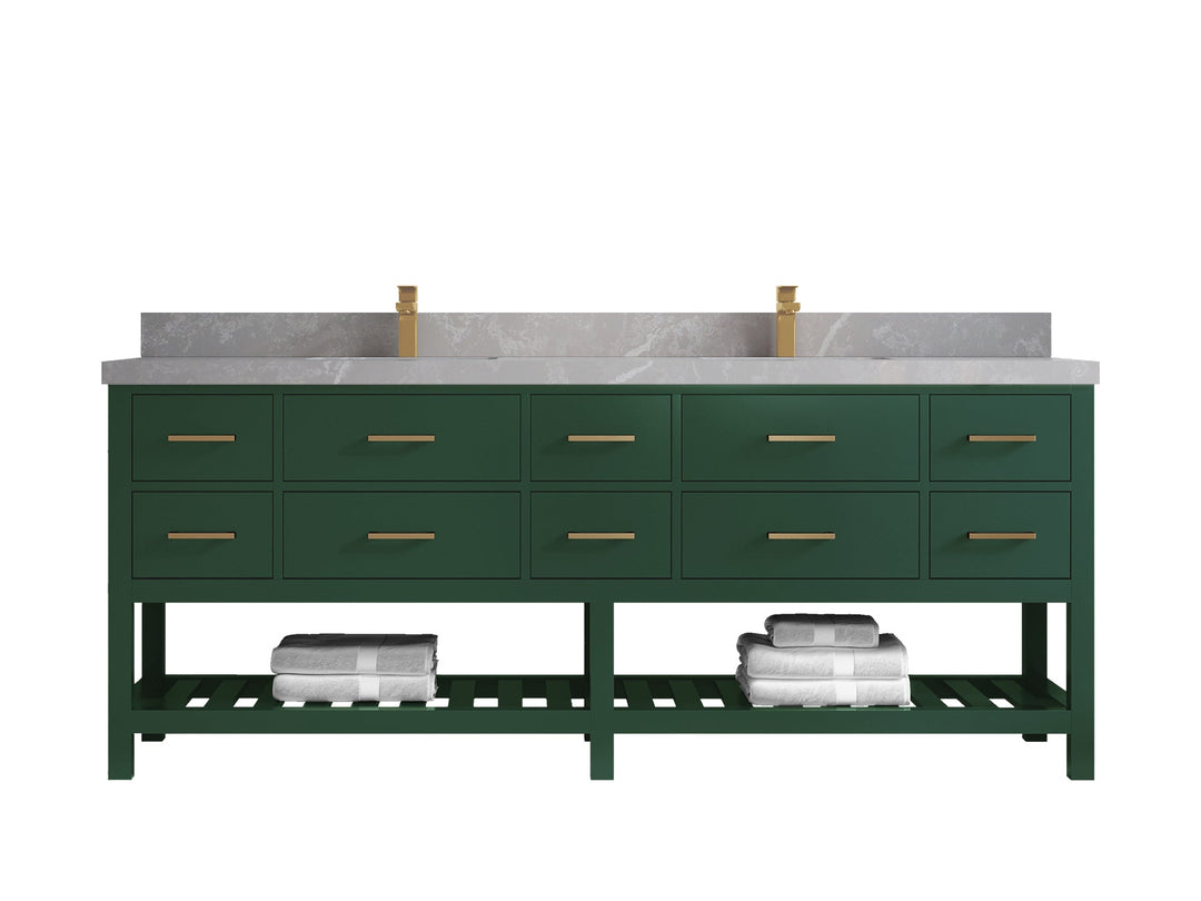 Parker 84 in. W x 22 in. D Double Sink Bathroom Vanity - Willow Bath and Vanity