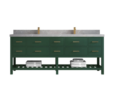 Parker 84 in. W x 22 in. D Double Sink Bathroom Vanity - Willow Bath and Vanity