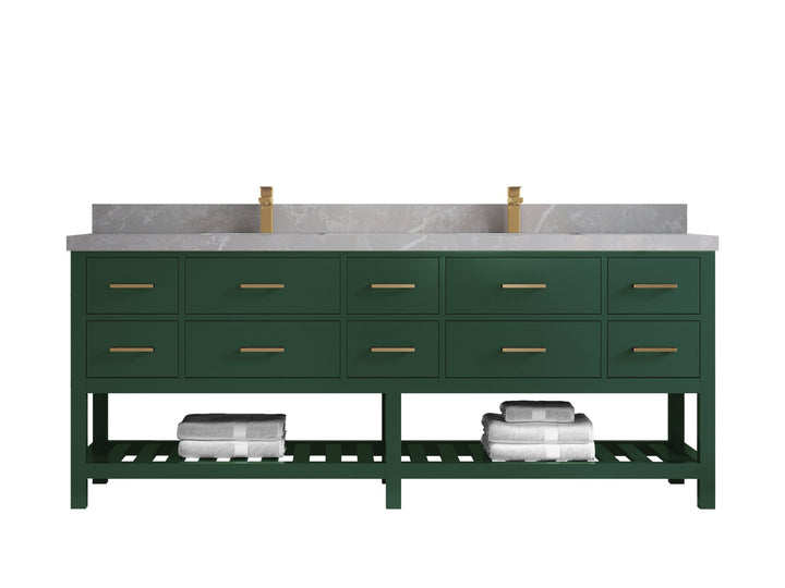 Parker 84 in. W x 22 in. D Double Sink Bathroom Vanity - photo 24