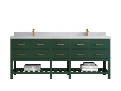 Parker 84 in. W x 22 in. D Double Sink Bathroom Vanity - Willow Bath and Vanity