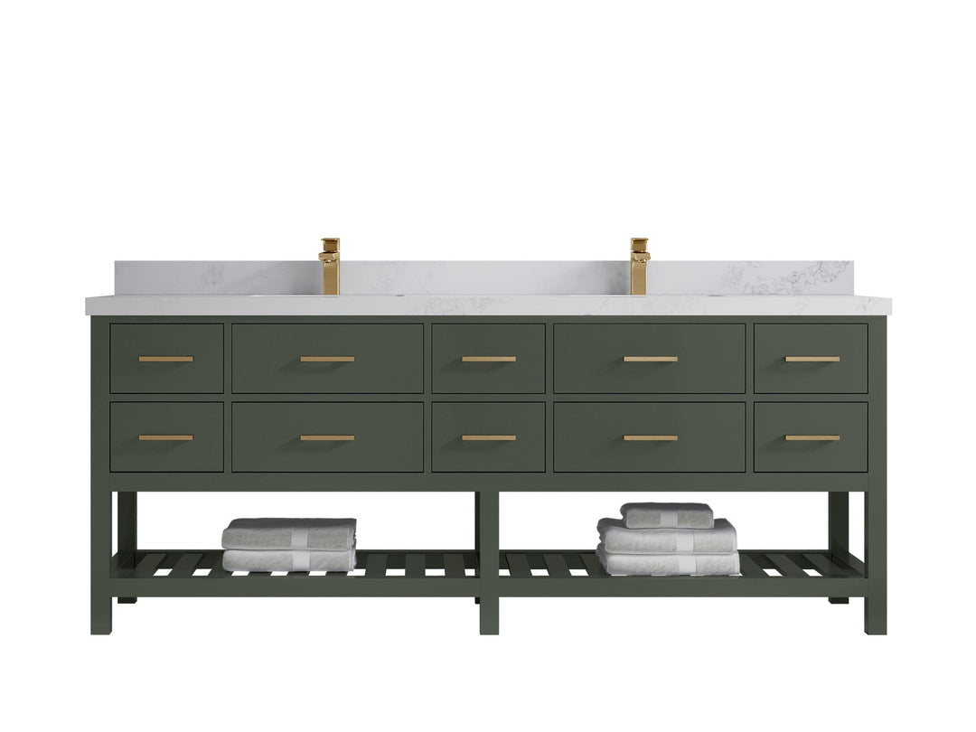 Parker 84 in. W x 22 in. D Double Sink Bathroom Vanity - Willow Bath and Vanity