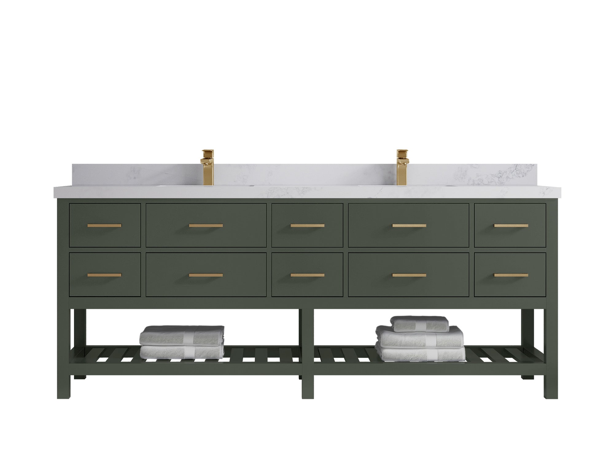 Parker 84 in. W x 22 in. D Double Sink Bathroom Vanity - Willow Bath and Vanity