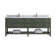 Parker 84 in. W x 22 in. D Double Sink Bathroom Vanity - photo 11