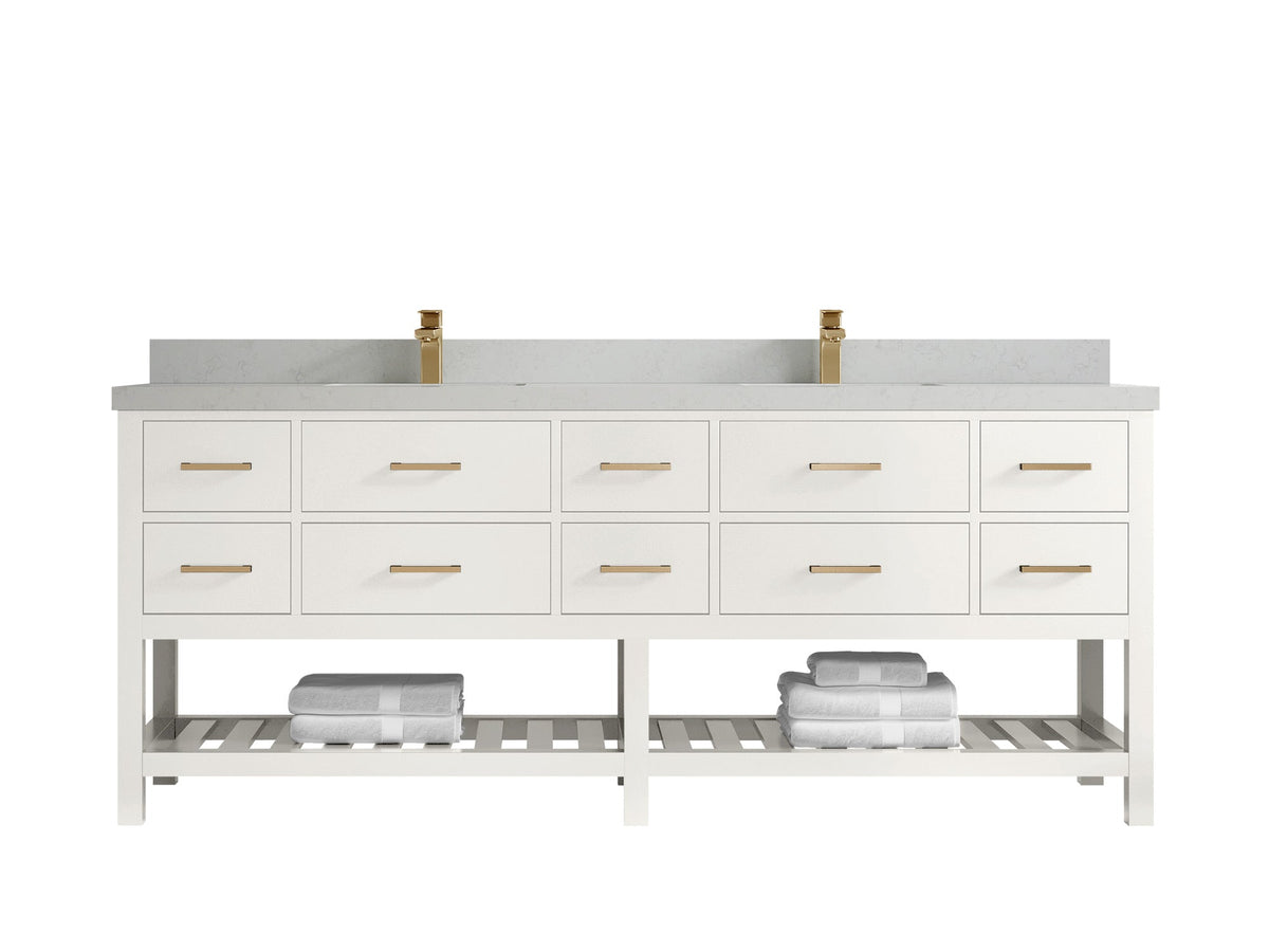 Parker 84 in. W x 22 in. D Double Sink Bathroom Vanity - Willow Bath and Vanity