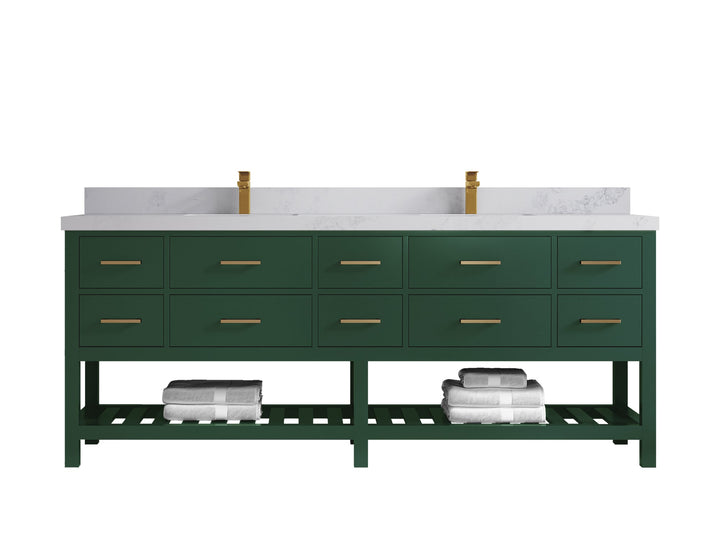 Parker 84 in. W x 22 in. D Double Sink Bathroom Vanity - photo 14