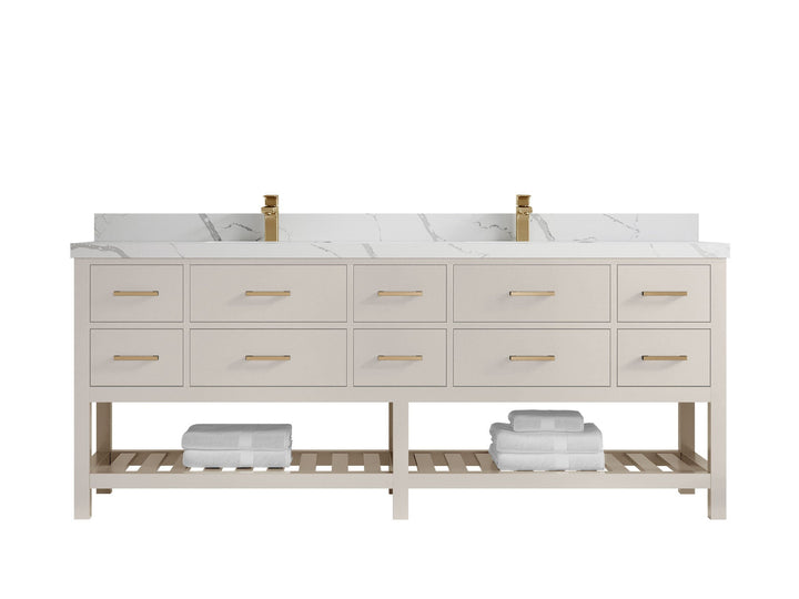 Parker 84 in. W x 22 in. D Double Sink Bathroom Vanity - photo 16