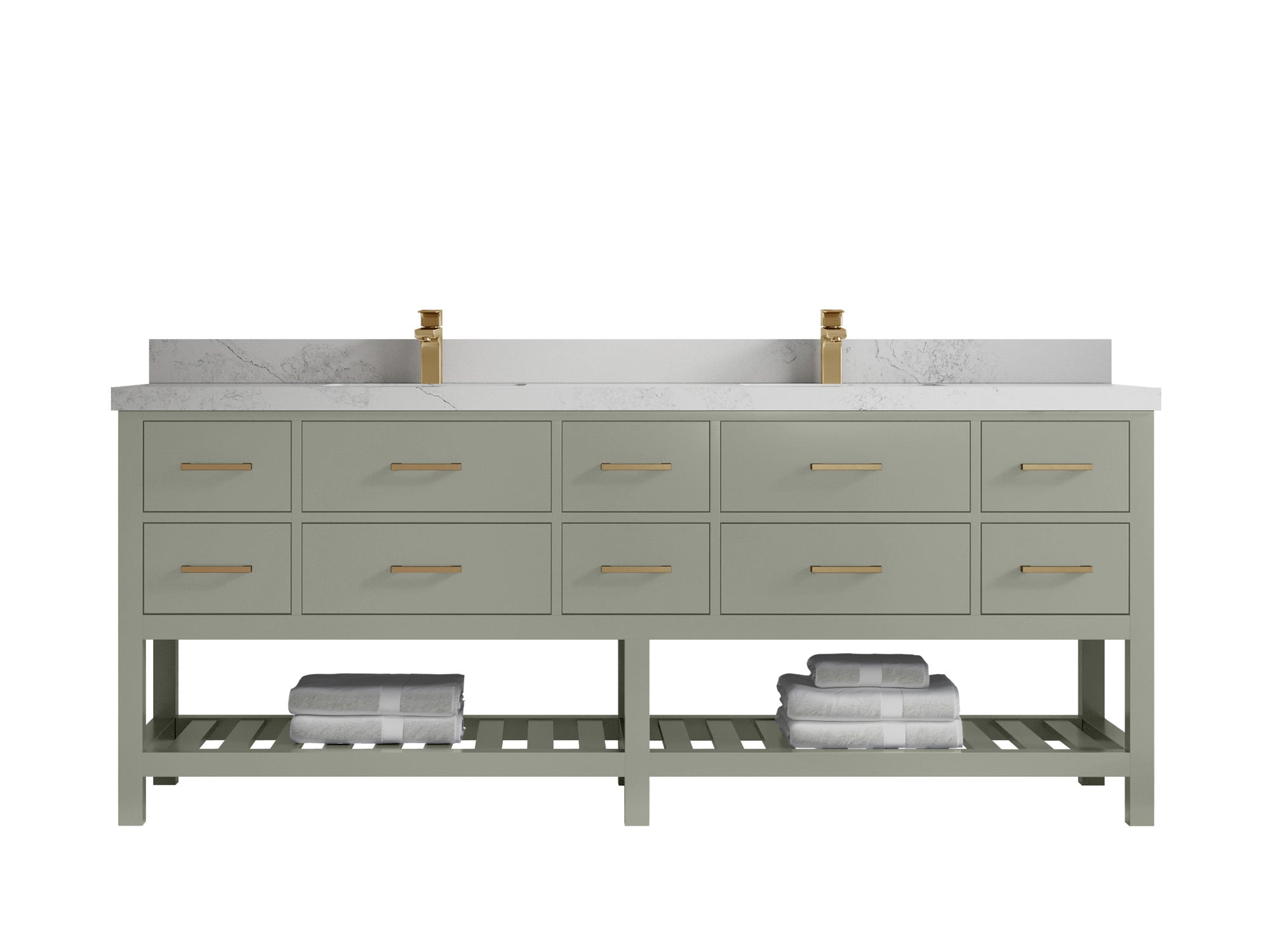 Parker 84 in. W x 22 in. D Double Sink Bathroom Vanity - Willow Bath and Vanity